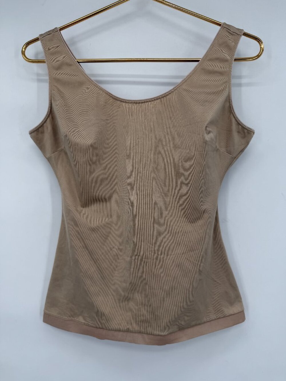 SPANX Women’s XL Nude Shaping Tank Camisole Scoop Neck Flare Hem